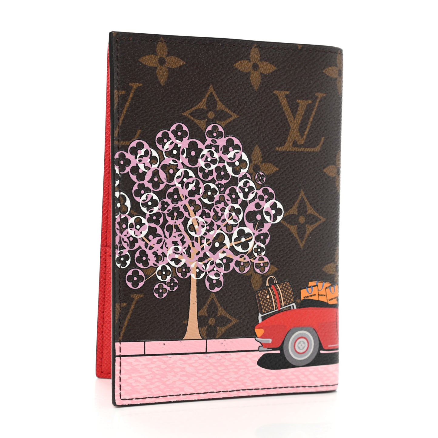 Monogram 2019 Christmas Animation Passport Cover Rouge