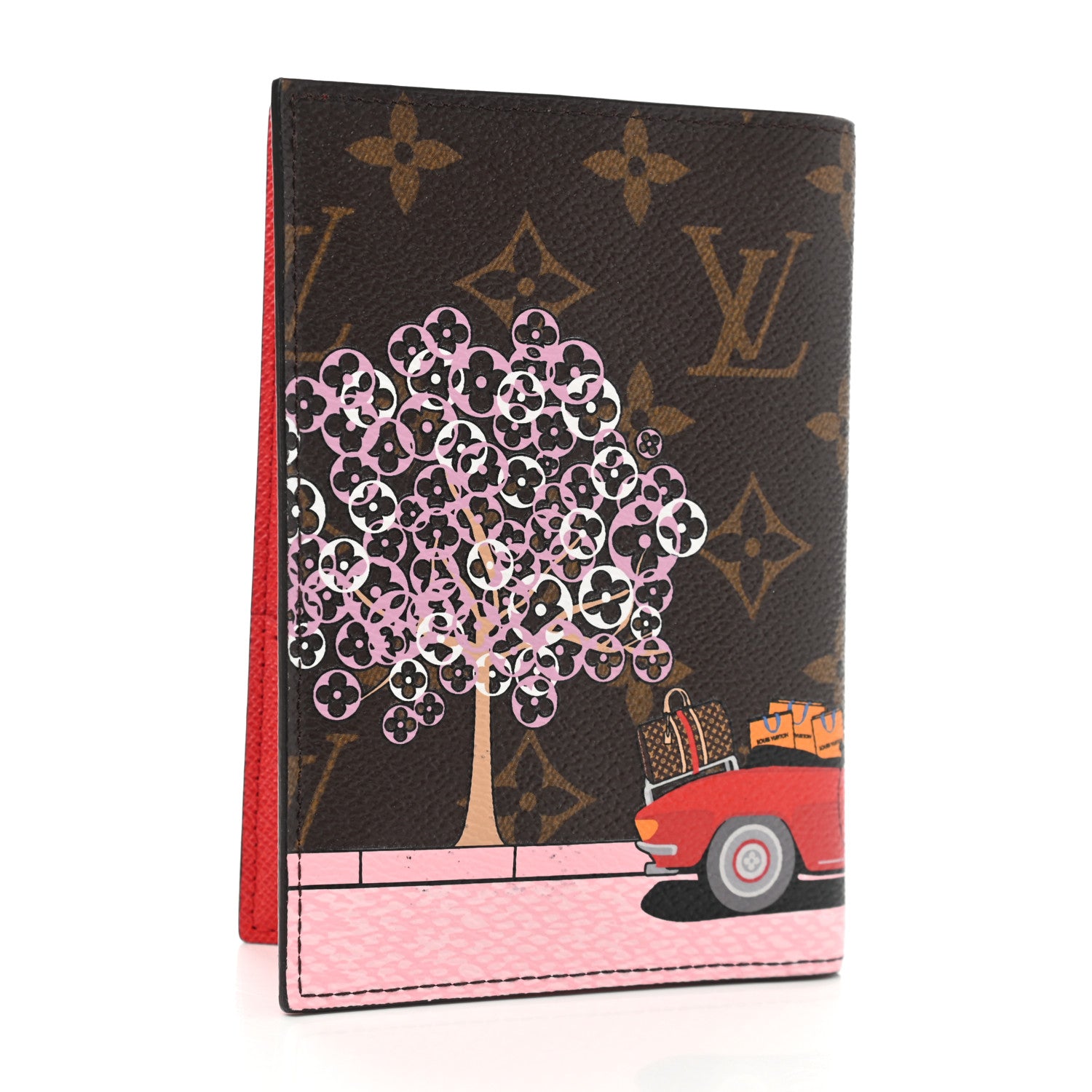 Louis Vuitton Monogram 2019 Christmas Animation Passport Cover Rouge 3 of 8