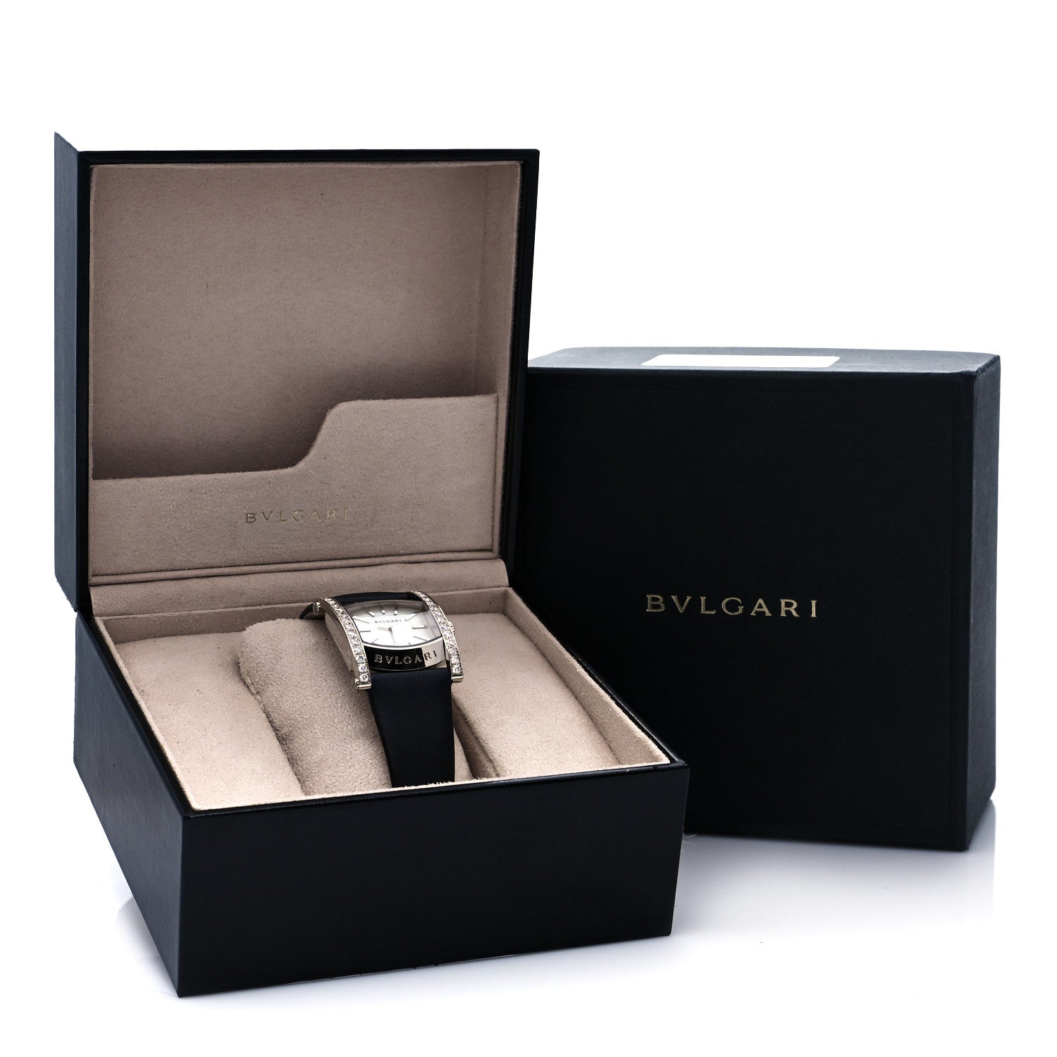 Bulgari 18K White Gold Satin Diamond Bezel Mother of Pearl 31mm Assioma Quartz Watch 5 of 5