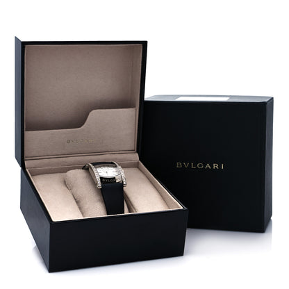 Bulgari 18K White Gold Satin Diamond Bezel Mother of Pearl 31mm Assioma Quartz Watch 5 of 5