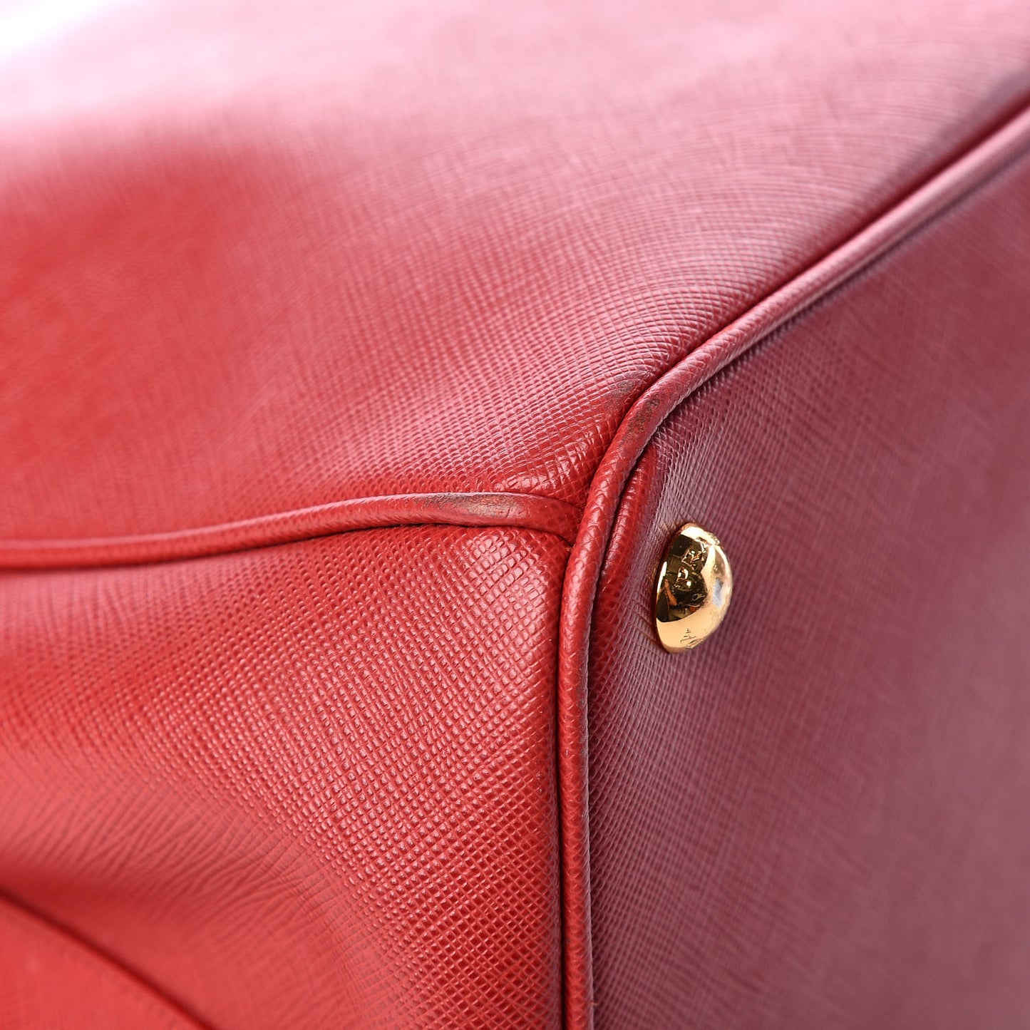 Saffiano Large Galleria Double Zip Tote Fuoco