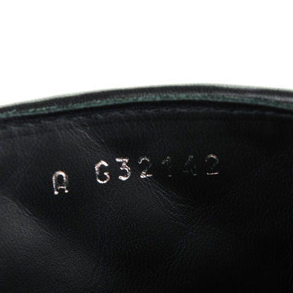 Chanel Tweed Quilted Chain Short Boots 38 Black 9 of 9