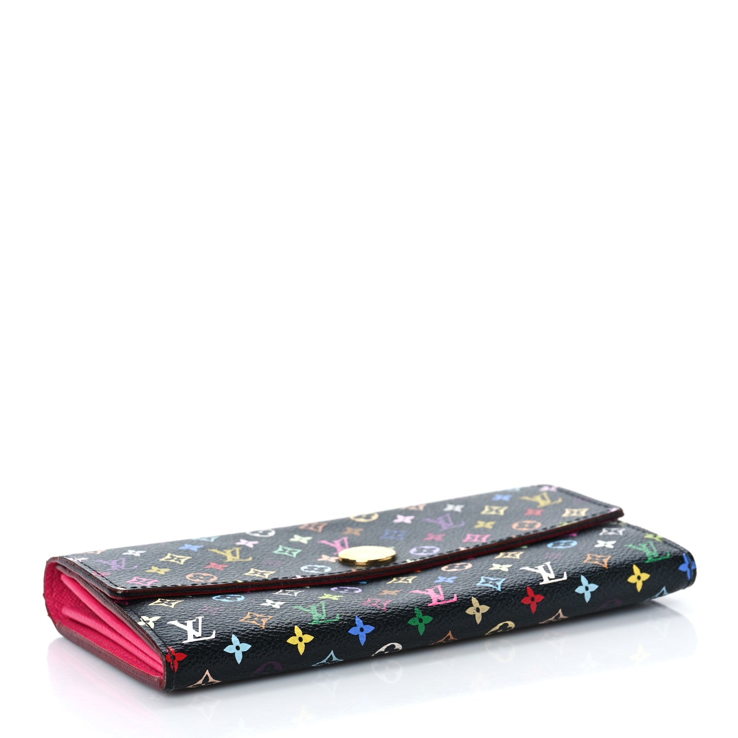 Louis Vuitton Monogram Multicolor Sarah Wallet Black Grenade 4 of 9