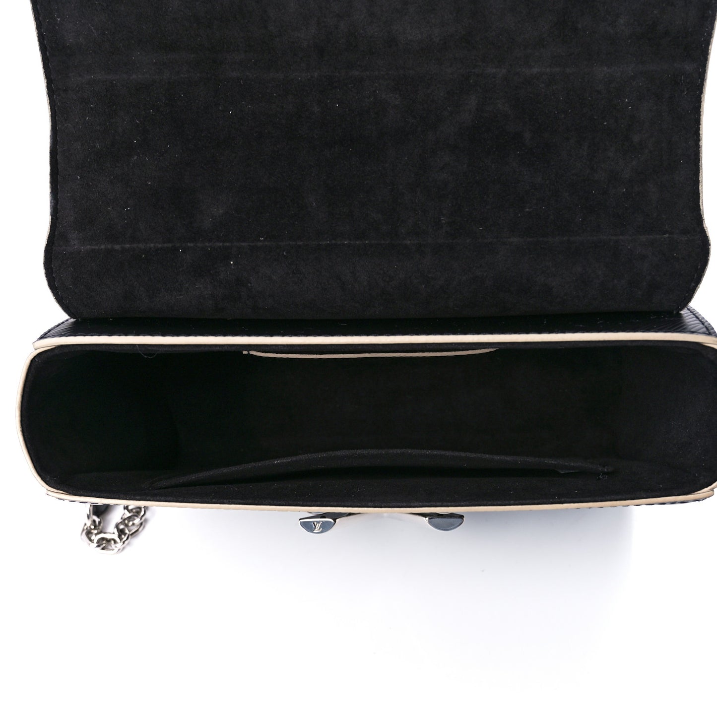 Epi Travel Stickers Twist Shoulder Bag MM Black