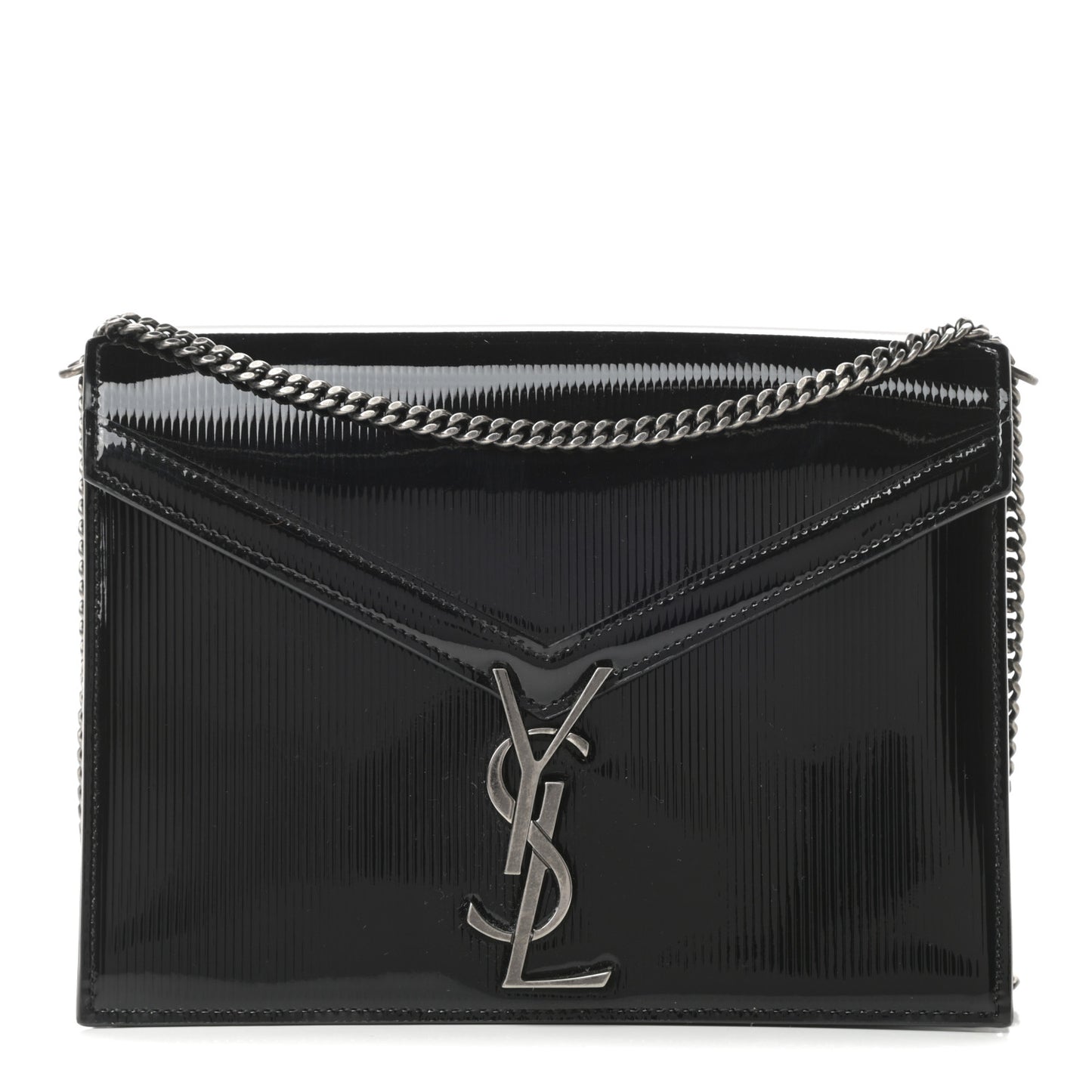 Patent Monogram Cassandra Clasp Bag Black