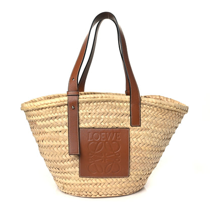 Loewe Raffia Basket Tote Bag Natural Tan 1 of 9