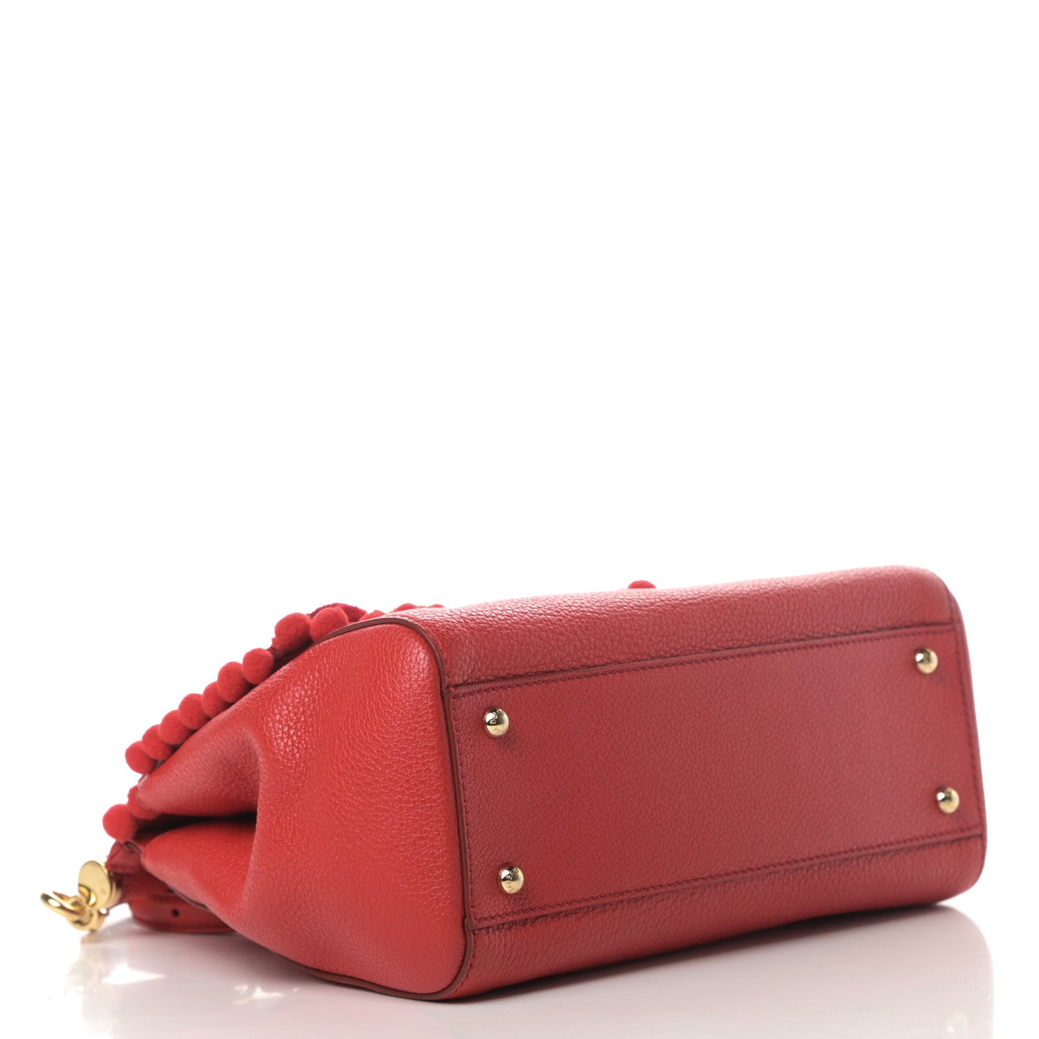 Dolce & Gabbana Calfskin Embellished Medium Miss Sicily Satchel Red 4 of 15