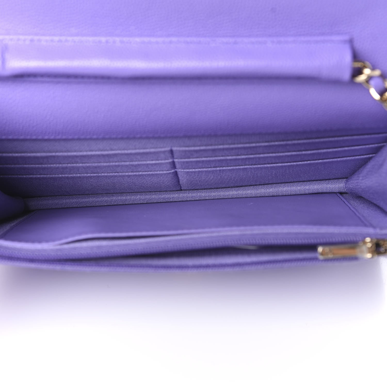 Chanel Caviar Quilted Wallet On Chain WOC Purple 5 of 12