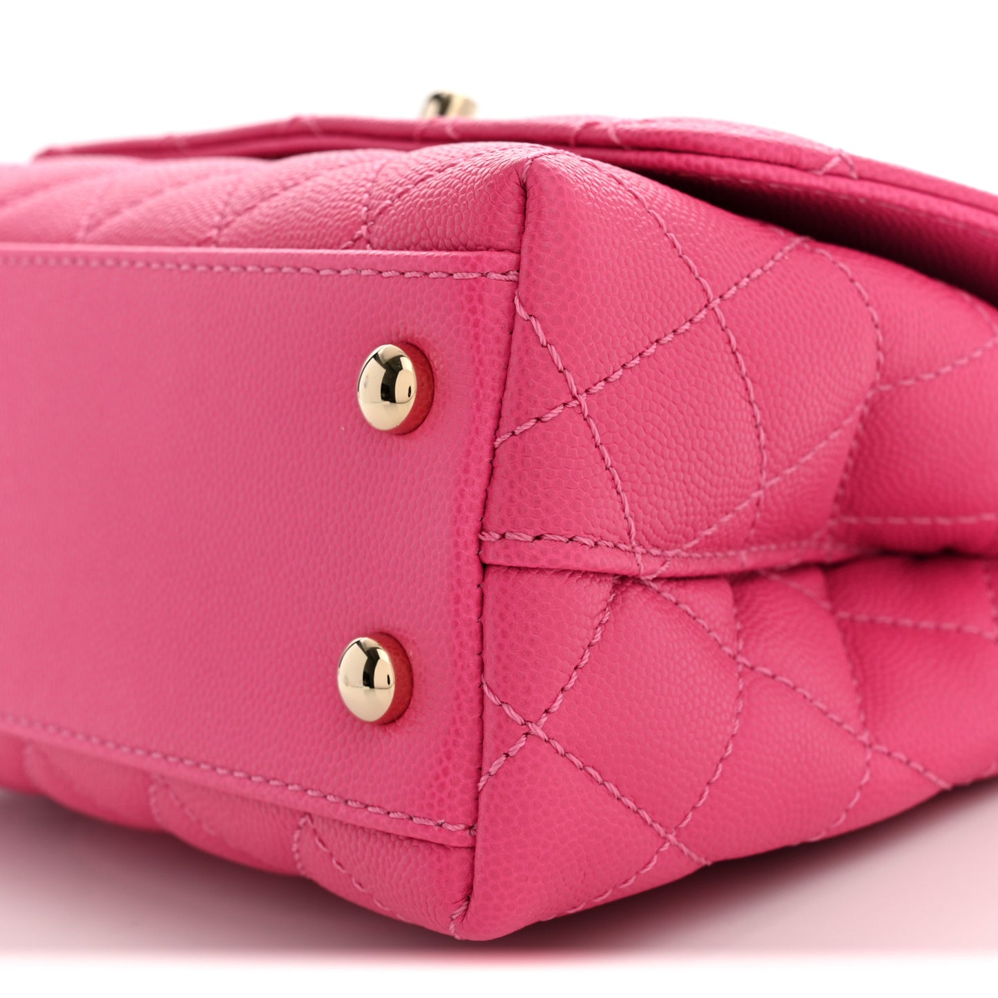Caviar Quilted Extra Mini Coco Handle Flap Pink
