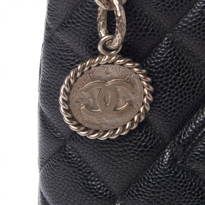 Chanel Caviar Quilted Medallion Tote Black 7 of 9