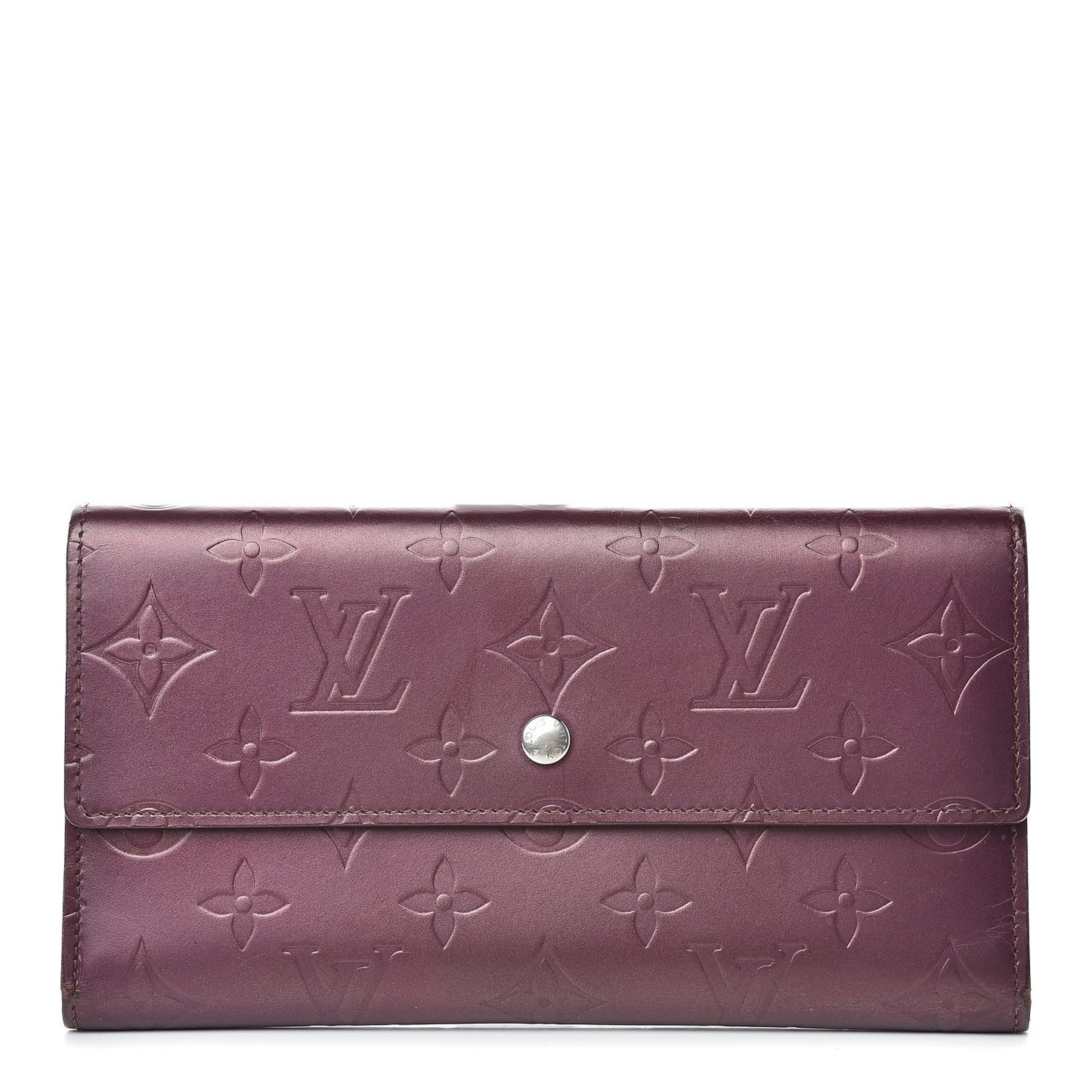 Mat Monogram Porte Tresor International Wallet Violet