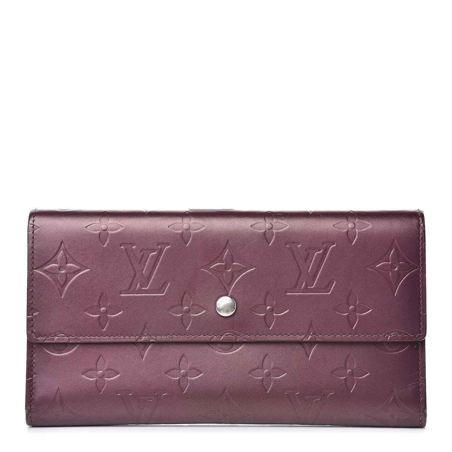 Louis Vuitton Mat Monogram Porte Tresor International Wallet Violet 1 of 18