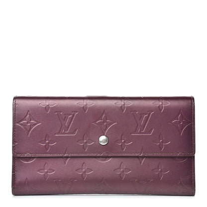 Louis Vuitton Mat Monogram Porte Tresor International Wallet Violet 1 of 18