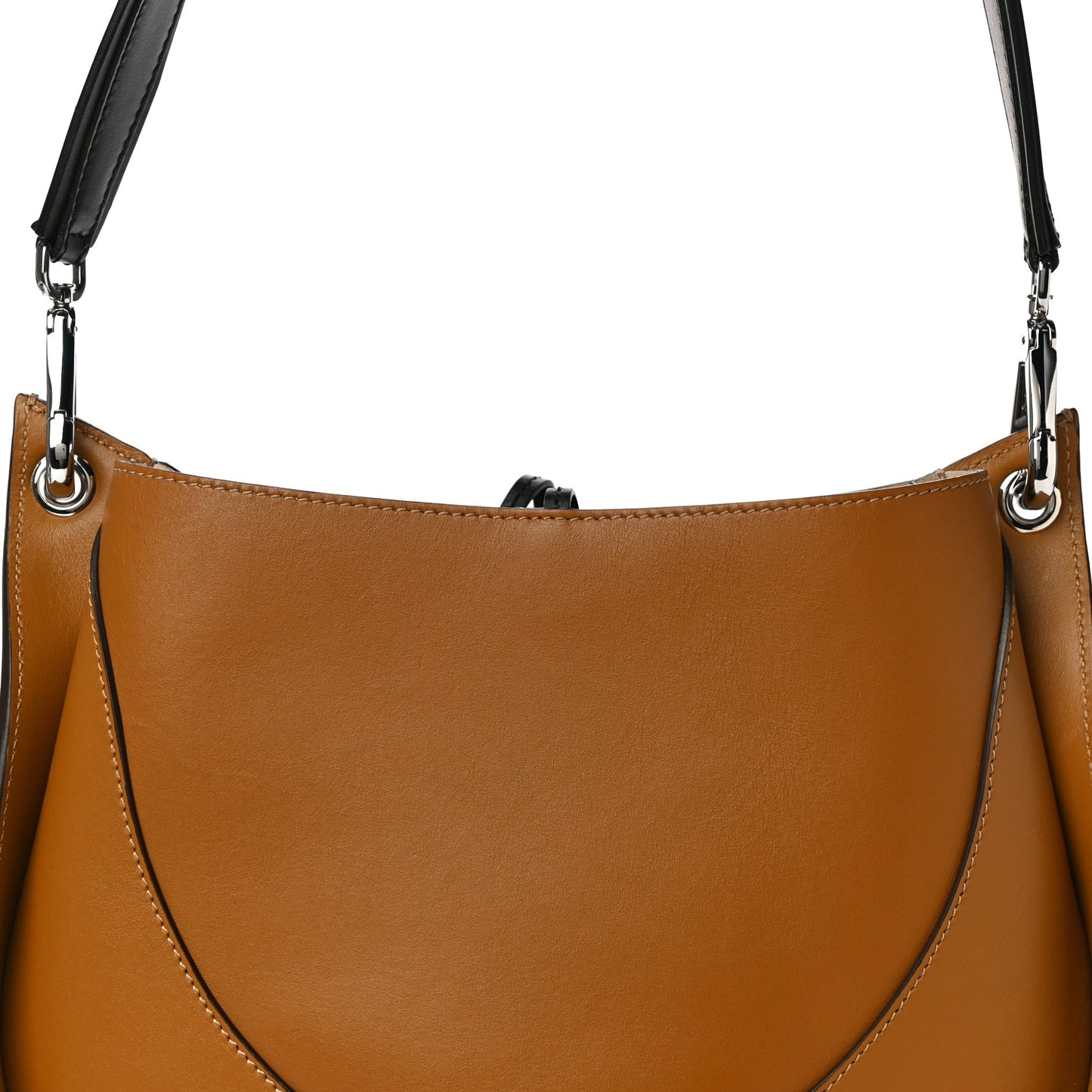 Calfskin Arch Shoulder Bag Olive Oil