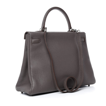 Hermes Togo Kelly Retourne 35 Etain 4 of 12