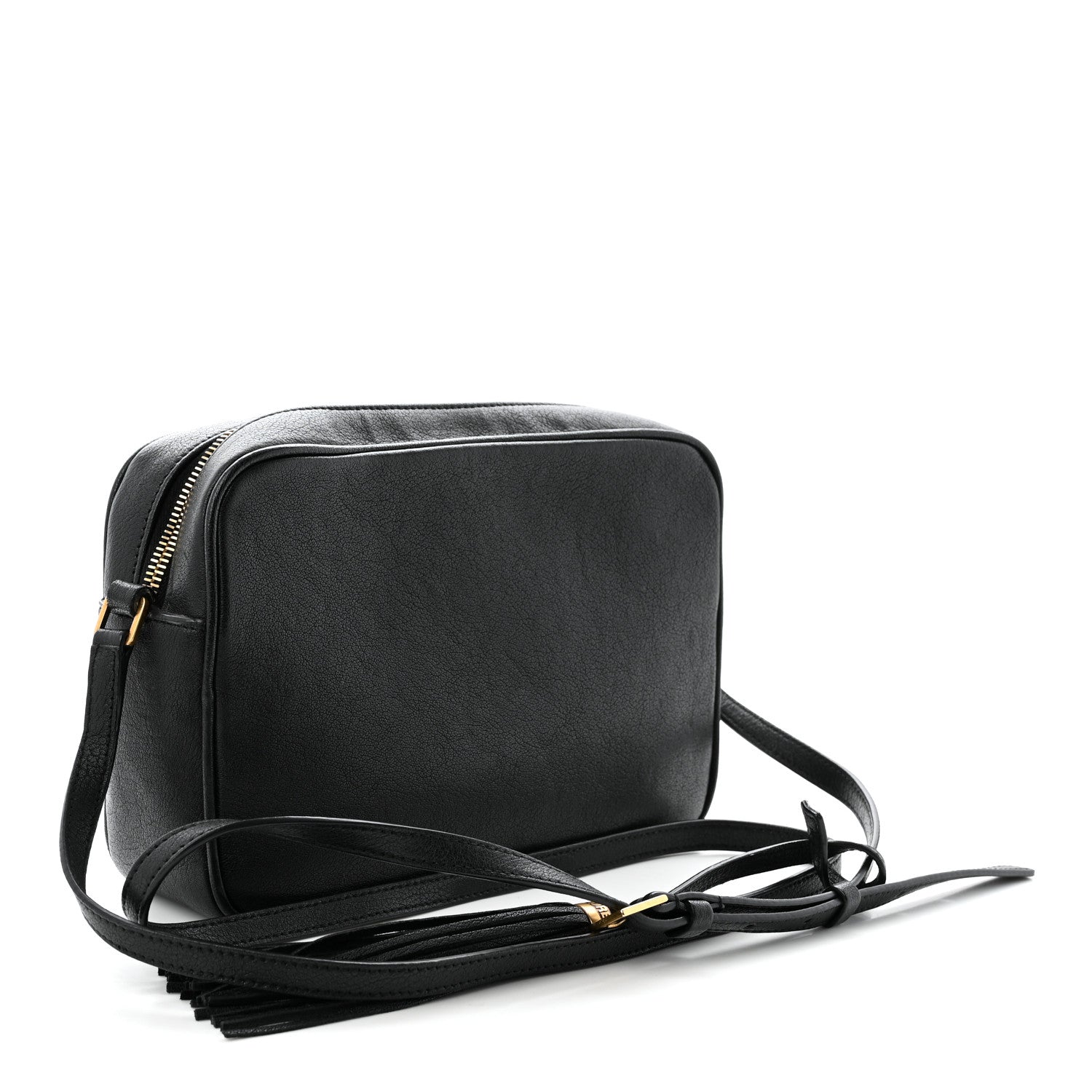 Saint Laurent Grained Lambskin Monogram Lou Camera Bag Black 3 of 10