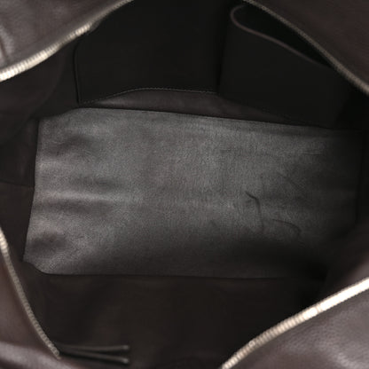 The Row Grained Saddle Calfskin Henri Bag Brunette 5 of 13