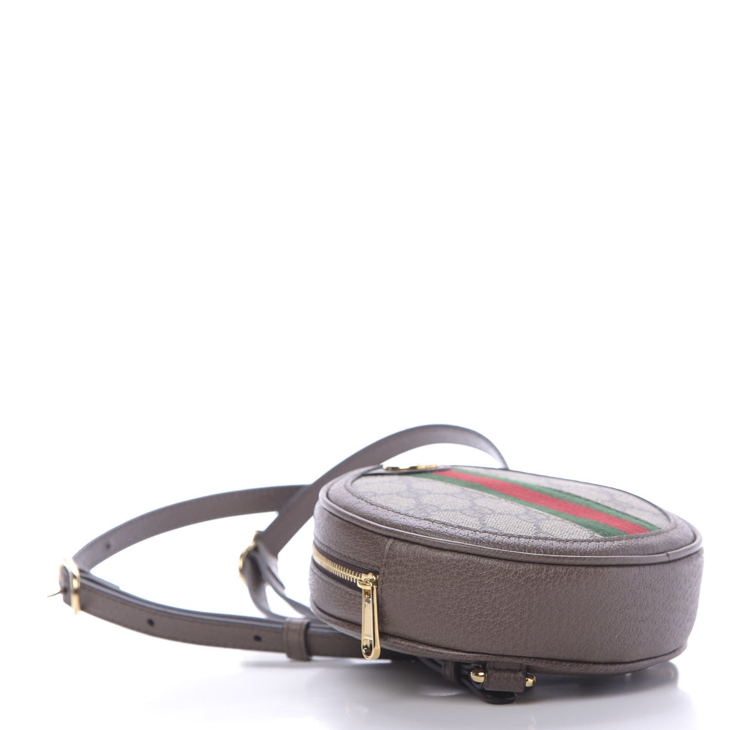 Gucci GG Supreme Monogram Web Mini Ophidia Round Backpack Brown 3 of 7