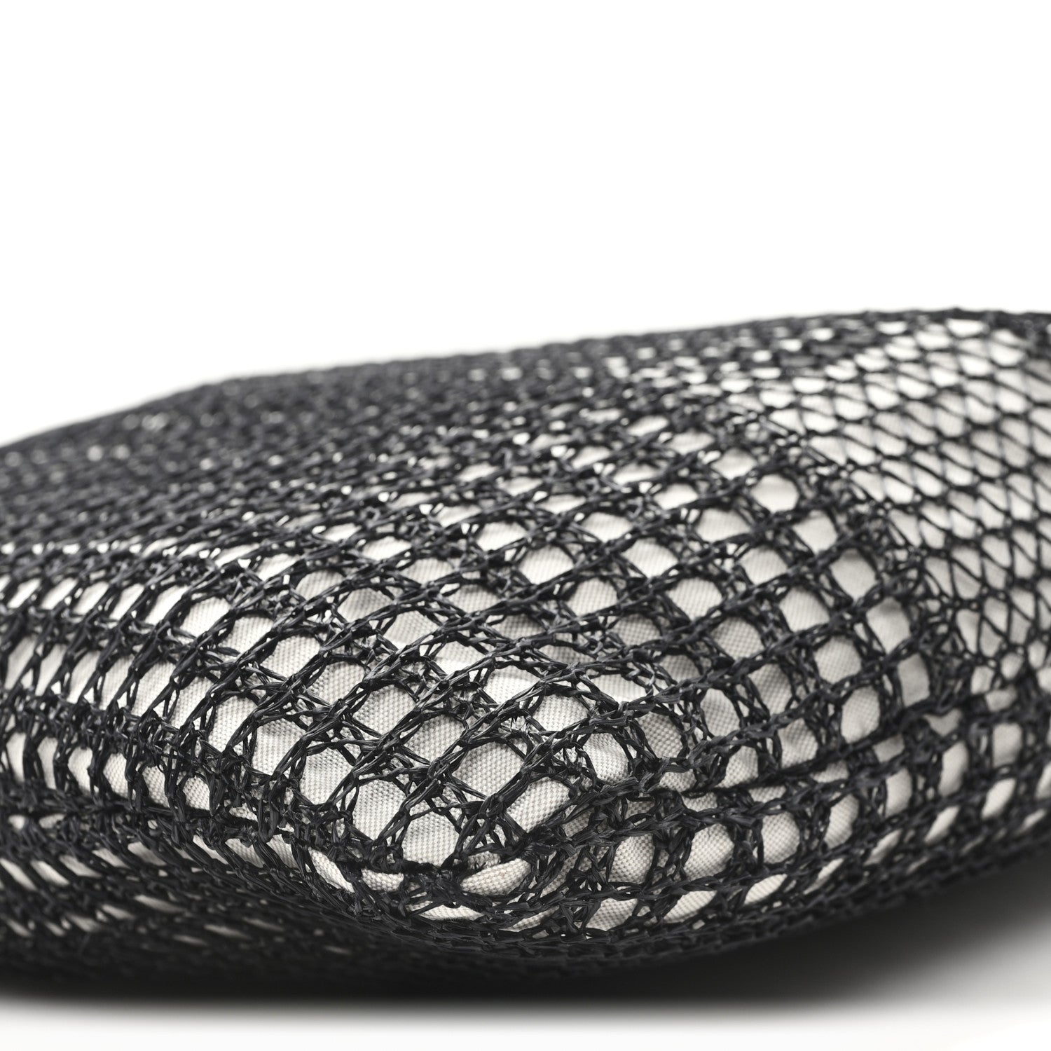 Miu Miu Raffia Effect Linen Logo Ivy Bag Black Natural 10 of 12