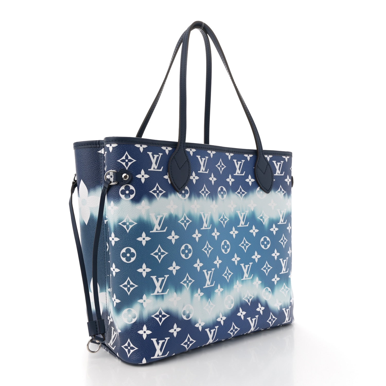 Louis Vuitton Monogram Escale Neverfull MM Blue 4 of 12