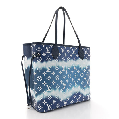 Louis Vuitton Monogram Escale Neverfull MM Blue 4 of 12