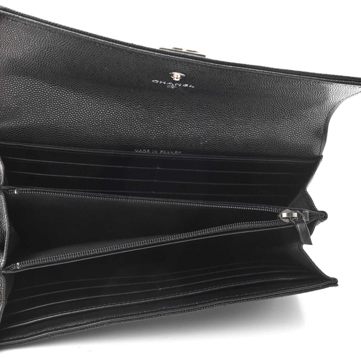Caviar Quilted Long Boy Flap Wallet Blackaviar Quilted Boy Flap Wallet Black