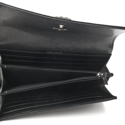 Chanel Caviar Quilted Long Boy Flap Wallet Blackaviar Quilted Boy Flap Wallet Black 5 of 8