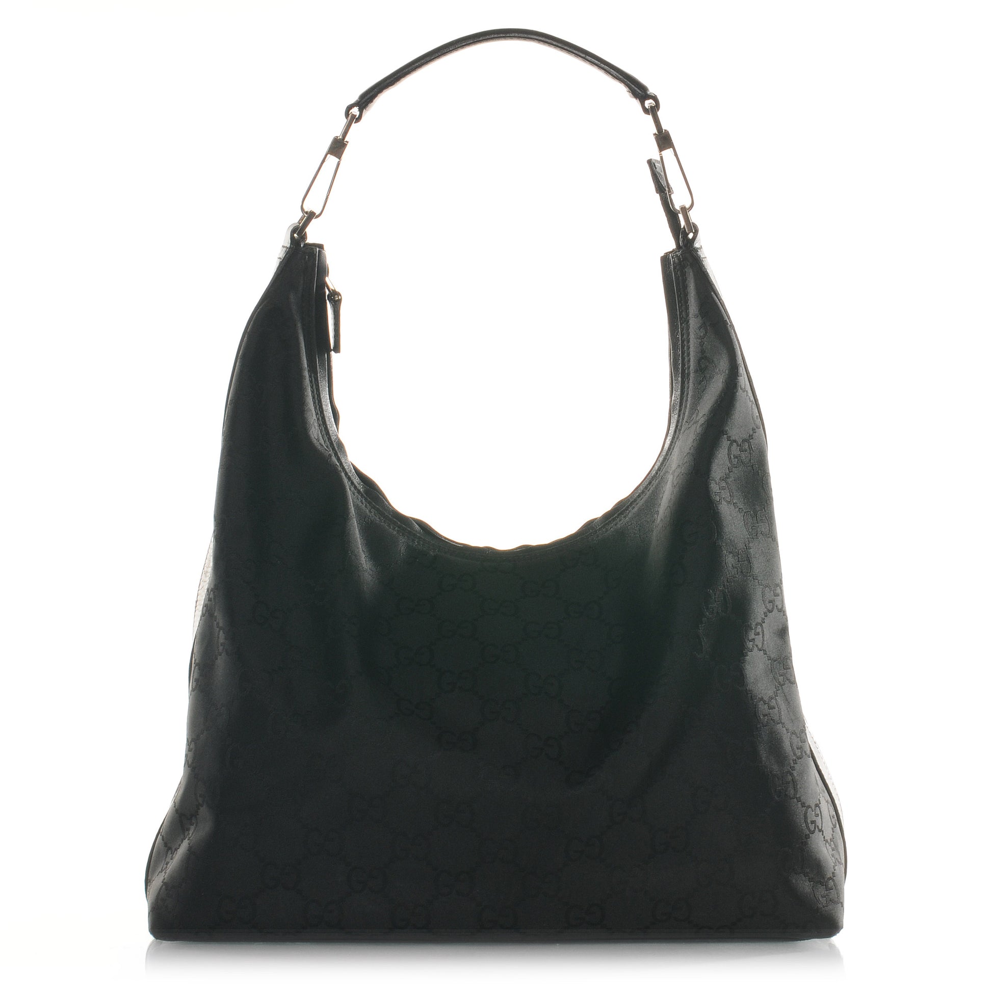 Gucci Nylon Monogram Hobo Black 1 of 7