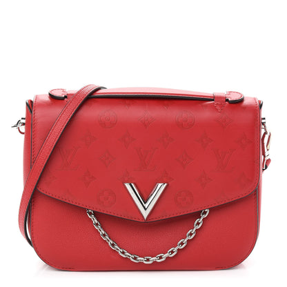 Louis Vuitton Calfskin Monogram Very Messenger Rubis Red 1 of 9