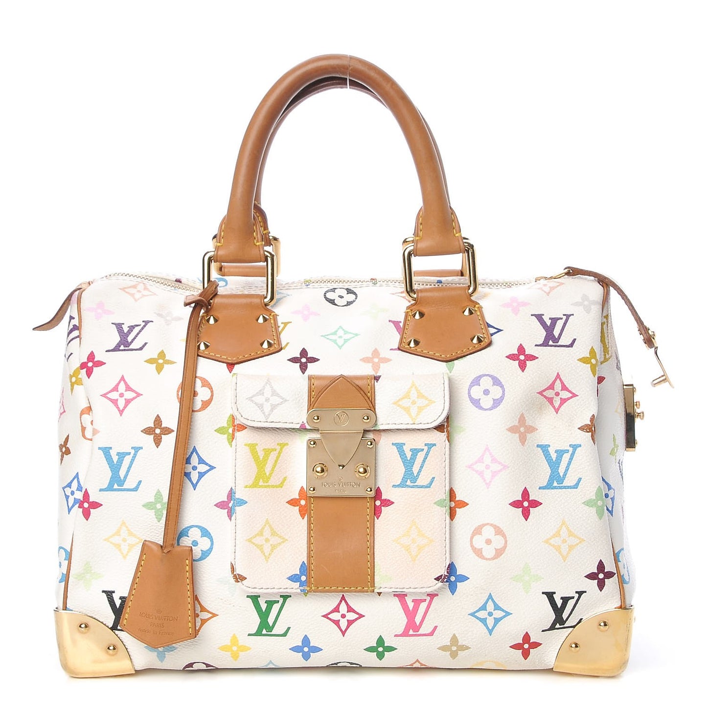 Monogram Multicolor Speedy 30 White