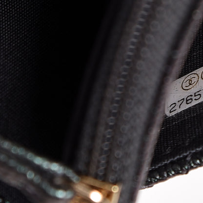 Chanel Iridescent Caviar Quilted Wallet On Chain WOC Black 8 of 11