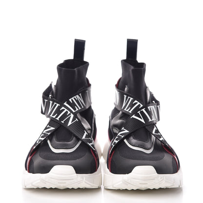 Valentino Garavani Body Tech Knit Heroes Her High Top Sneakers 35 Black 2 of 8