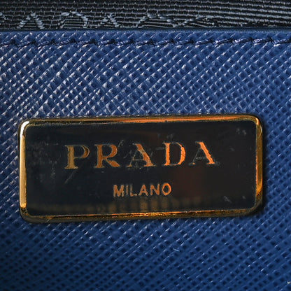 Prada Saffiano Lux Medium Tote Bluette 7 of 10