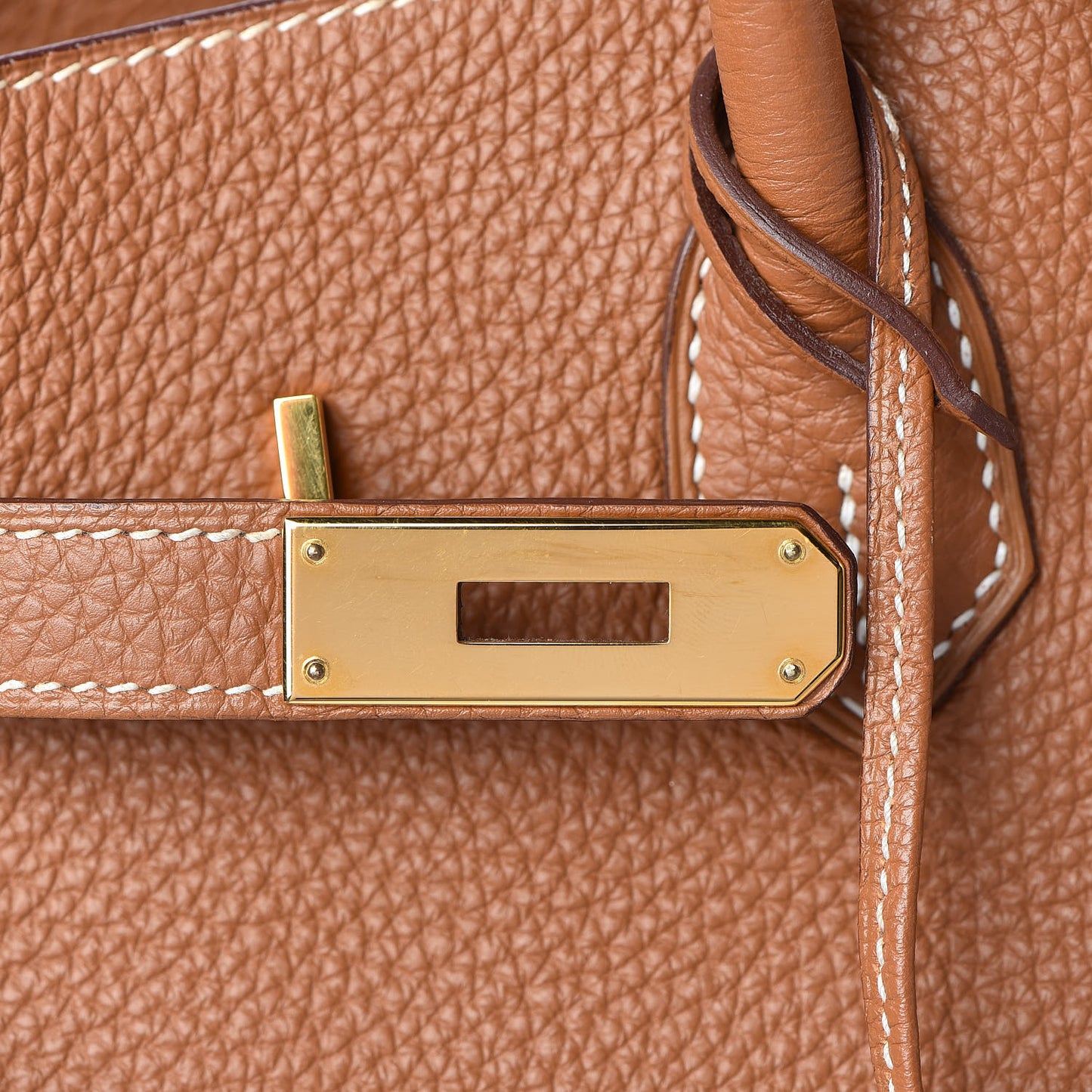 Taurillon Clemence Birkin 35 Gold