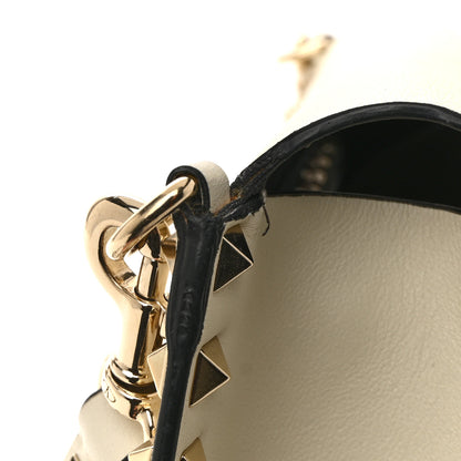 Valentino Garavani Vitello Small Rockstud Flap Crossbody Bag Light Ivory 10 of 11