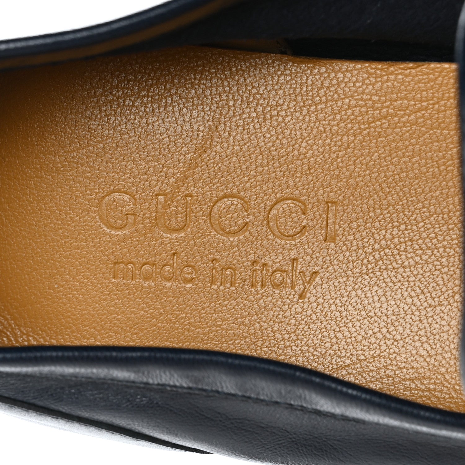 Gucci Calfskin Mens Web Driver Loafers 7.5 Navy 7 of 8