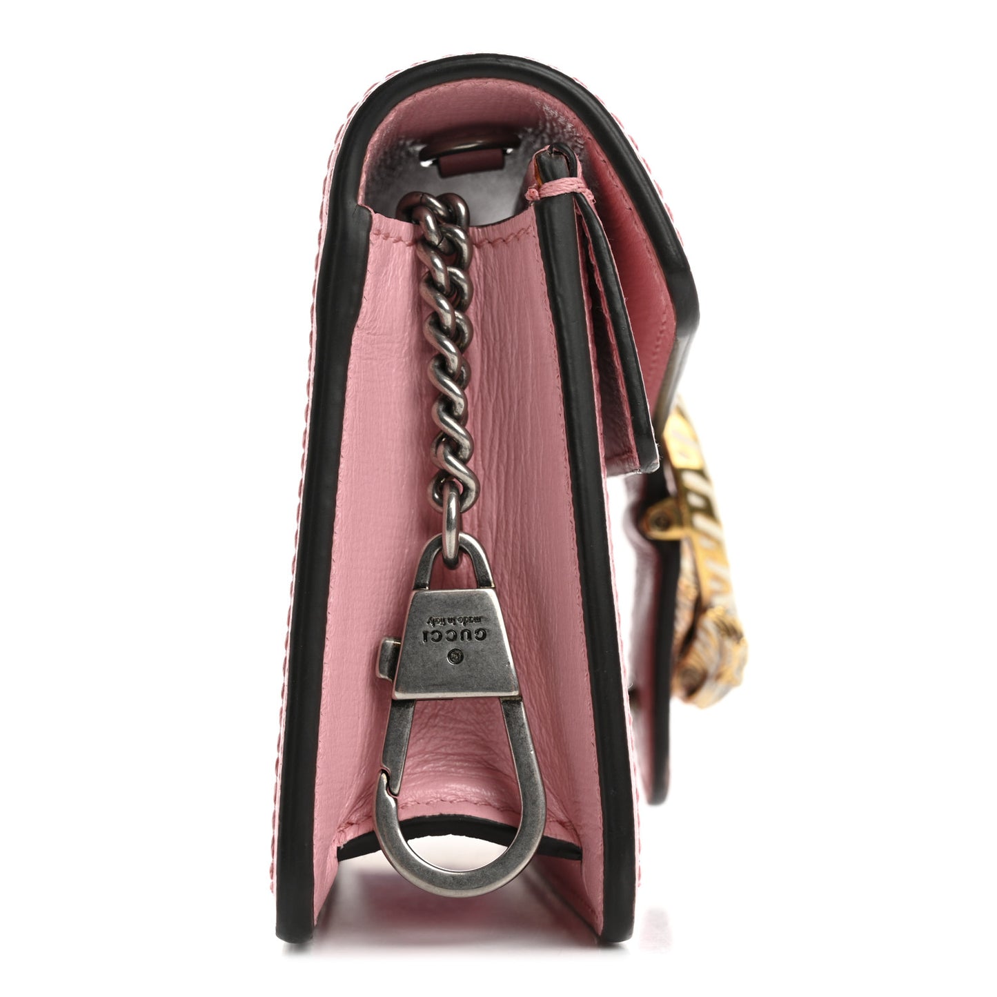 Azalea Calfskin Enamel Super Mini Dionysus Shoulder Bag New Cherry Red Wild Rose Off White