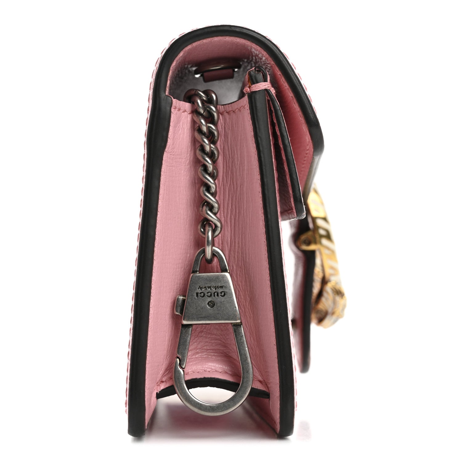 Gucci Azalea Calfskin Enamel Super Mini Dionysus Shoulder Bag New Cherry Red Wild Rose Off White 8 of 12