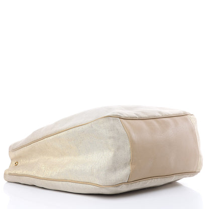 Saint Laurent Canvas Sheepskin Large Roady Beige 4 of 17