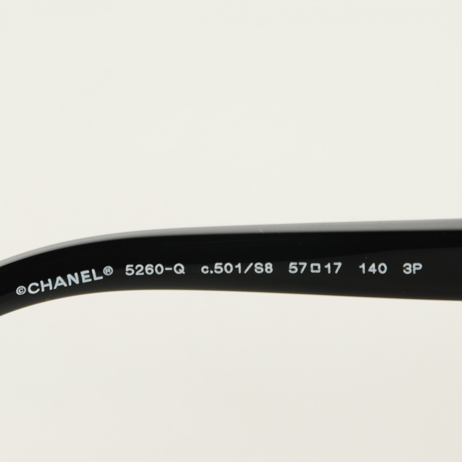 Chanel Cat Eye Chain Sunglasses 5260-Q Black 5 of 6