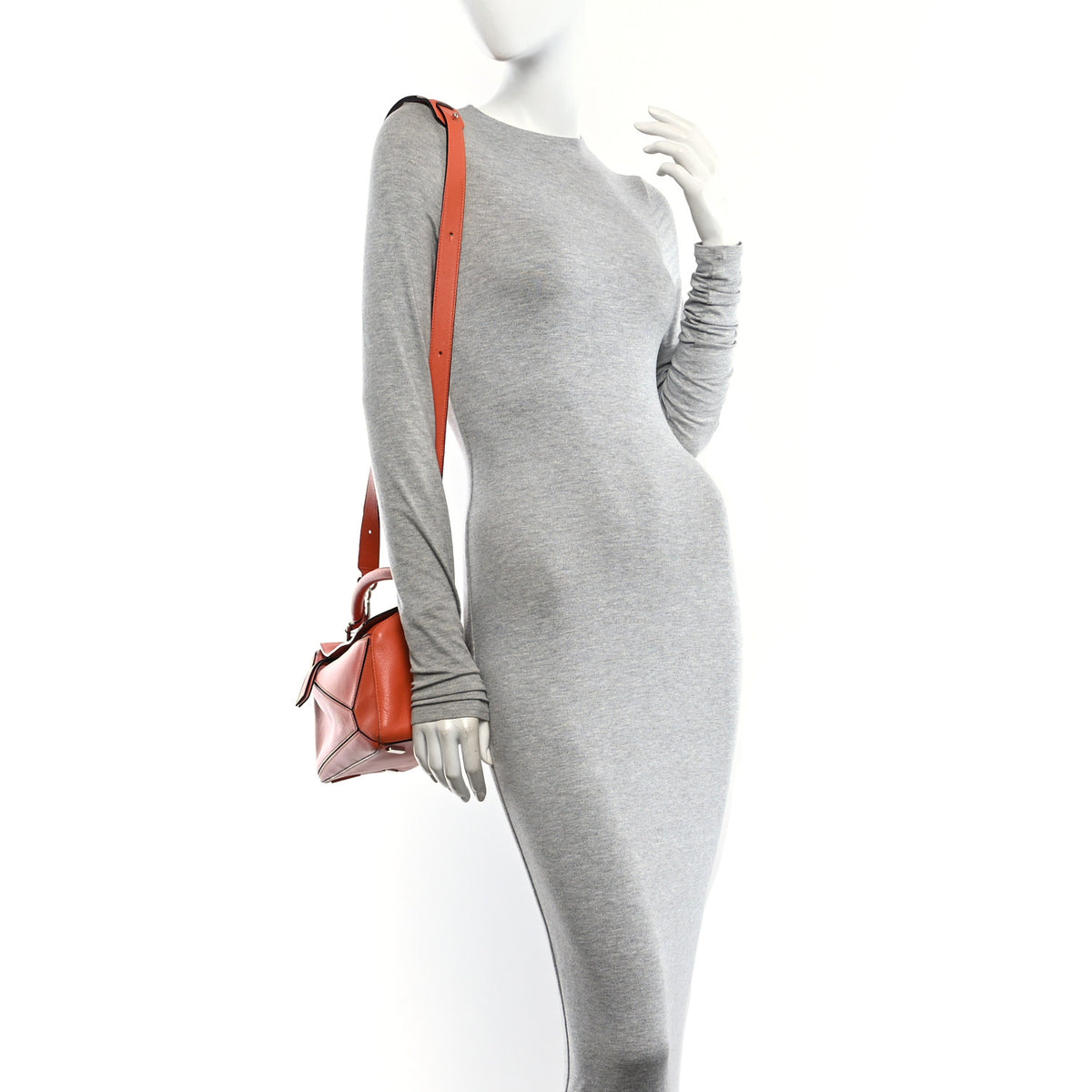 Calfskin Small Puzzle Bag Coral