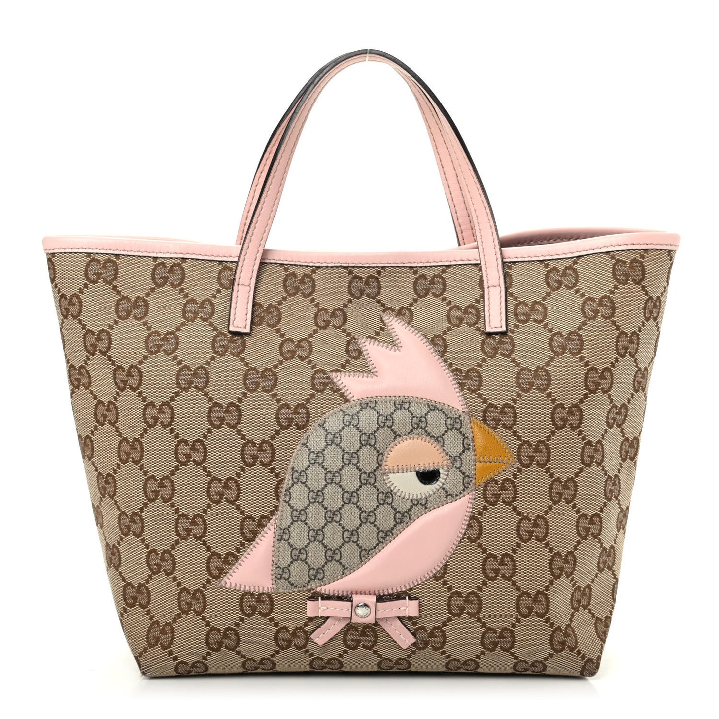 GG Monogram Mini Zoo Bird Tote Pink