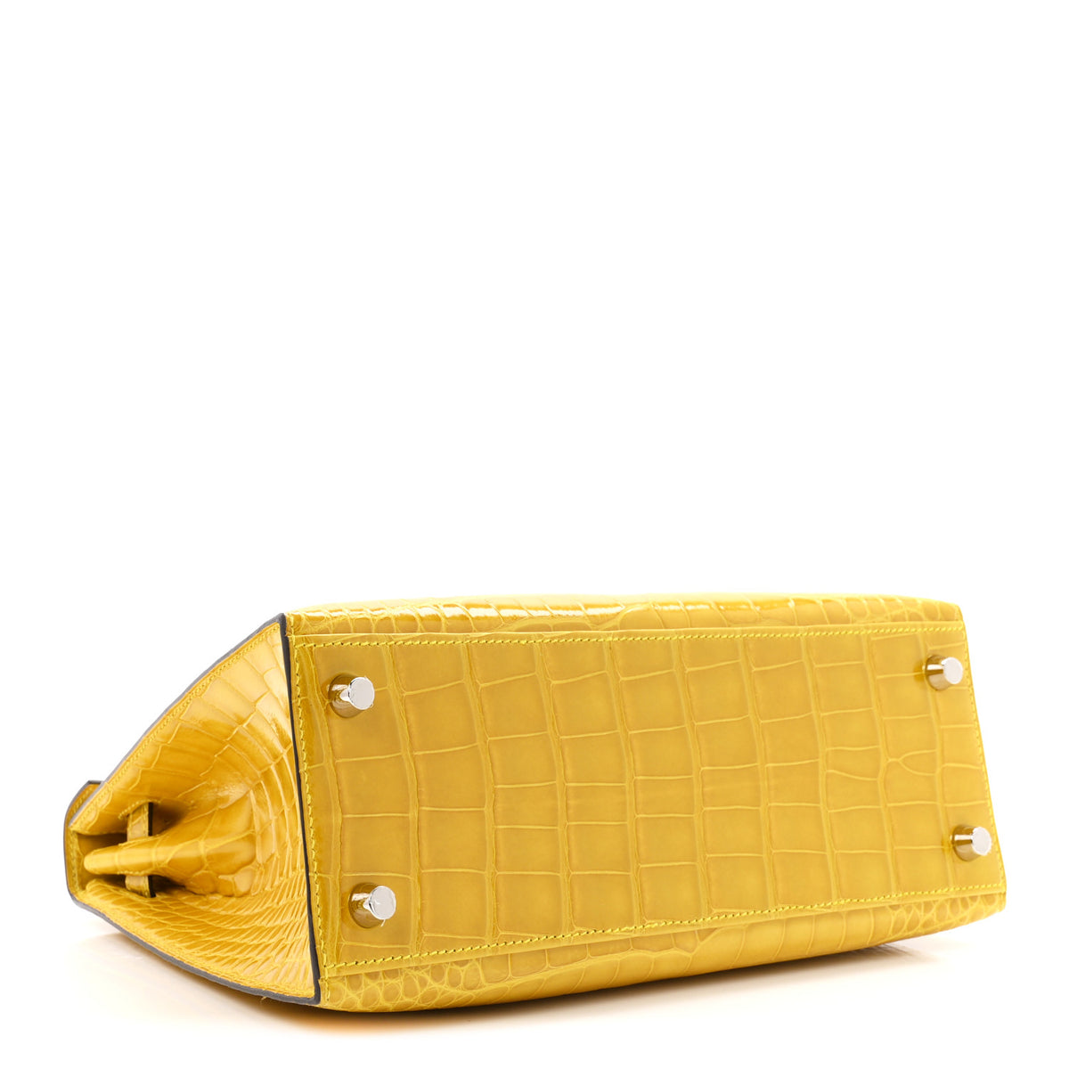 Shiny Alligator Kelly Sellier 25 Mimosa