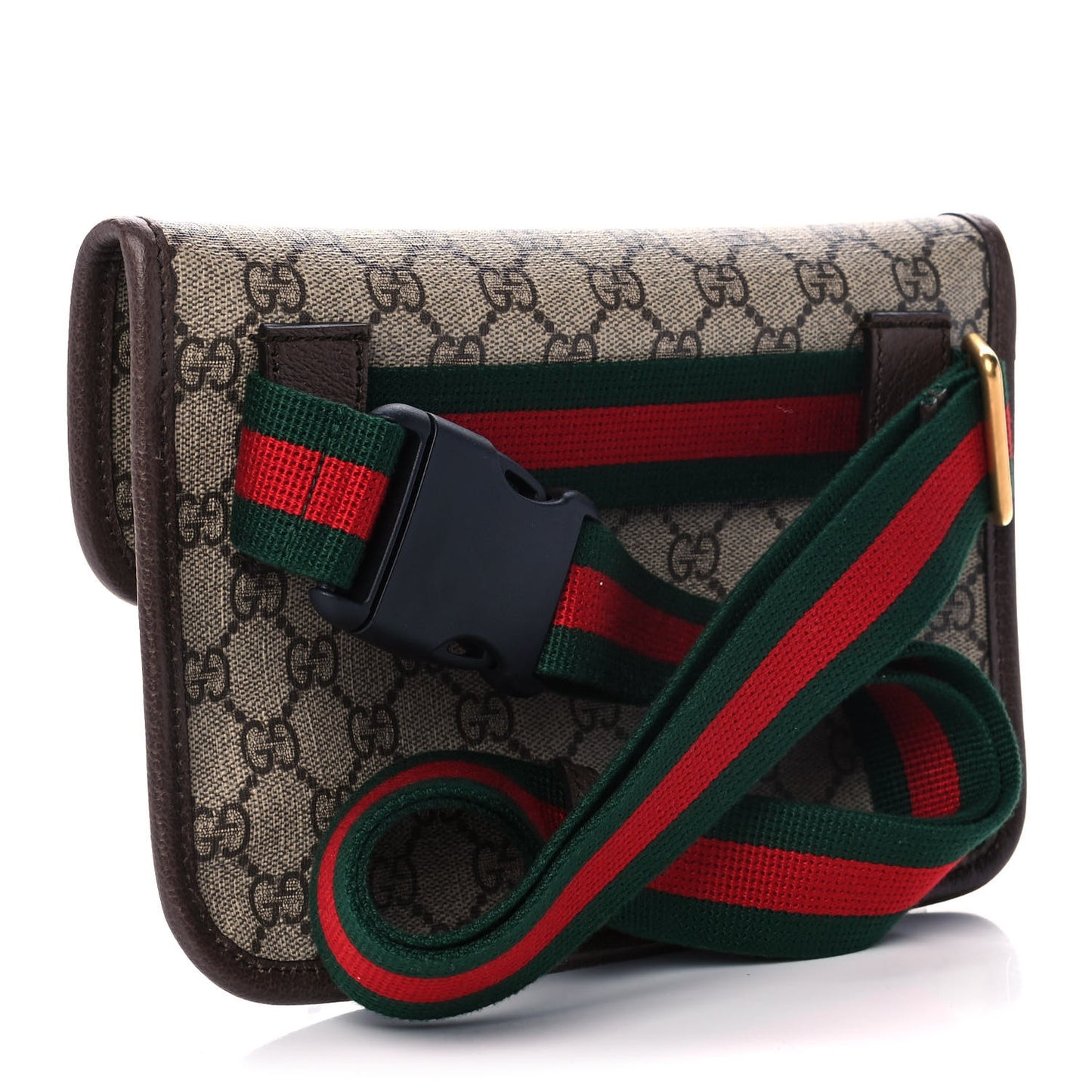 GG Supreme Monogram Neo Vintage Web Belt Bag Brown