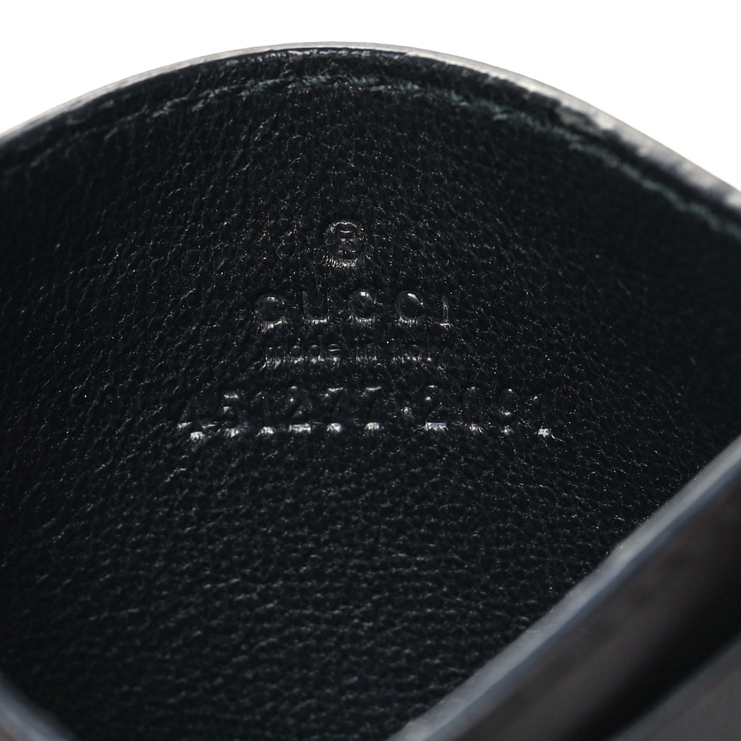 GG Supreme Monogram Bee Print Card Holder Black