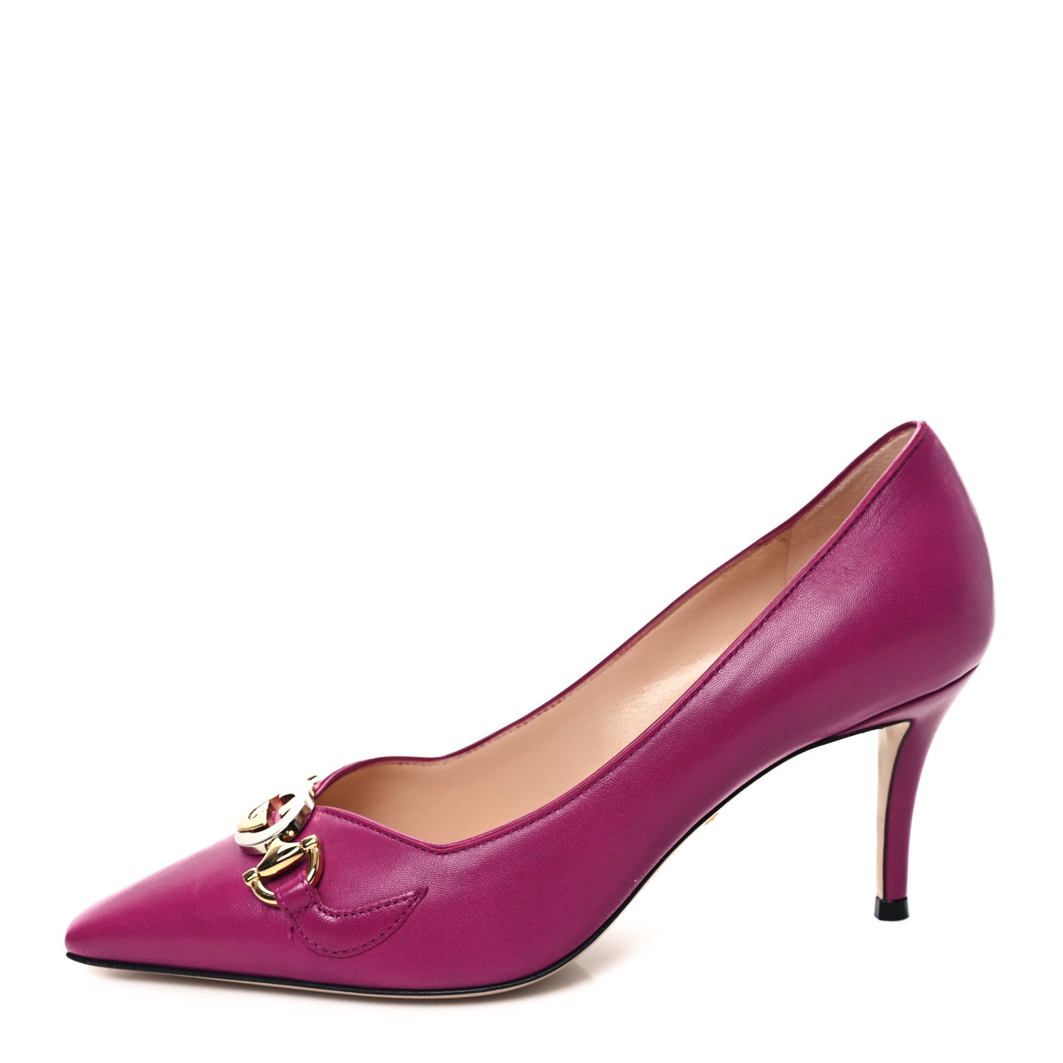 Gucci Malaga Kid Zumi 75mm Pumps 37 Fuchsia 1 of 9
