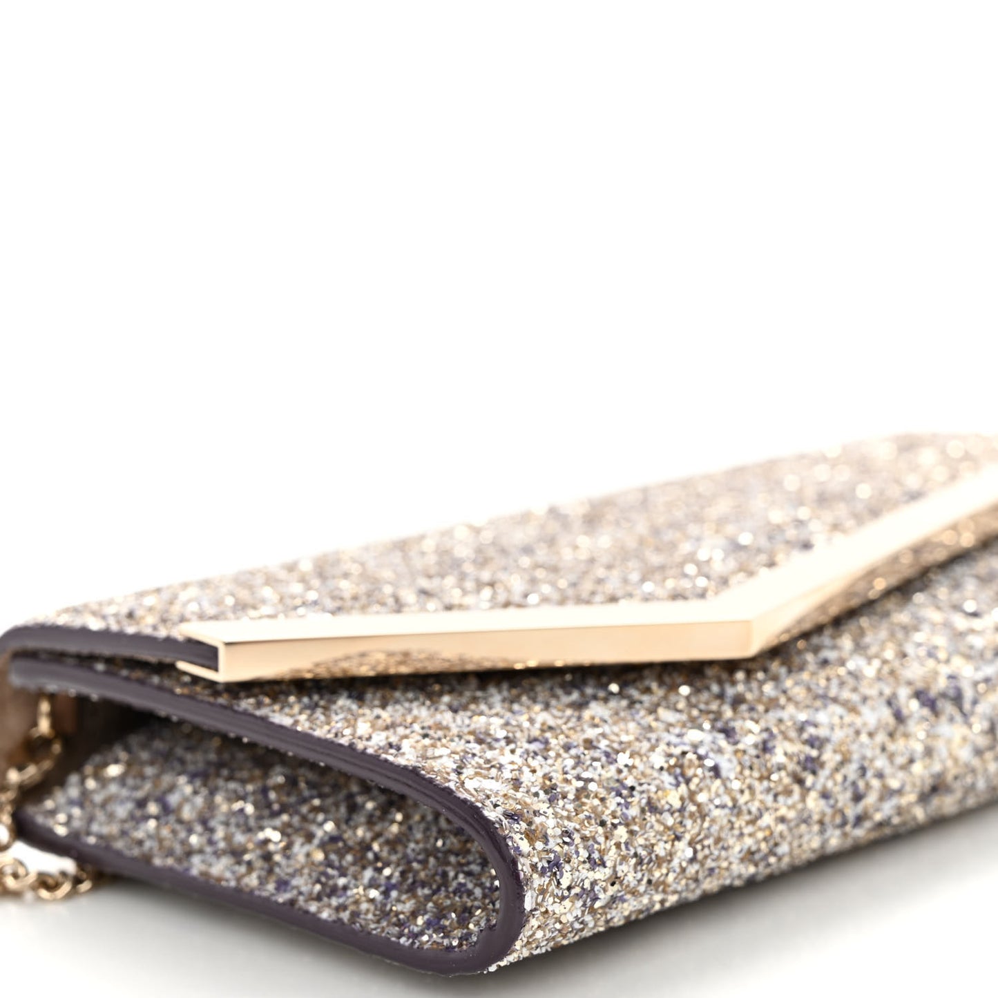 Glitter Emmie Clutch Silver