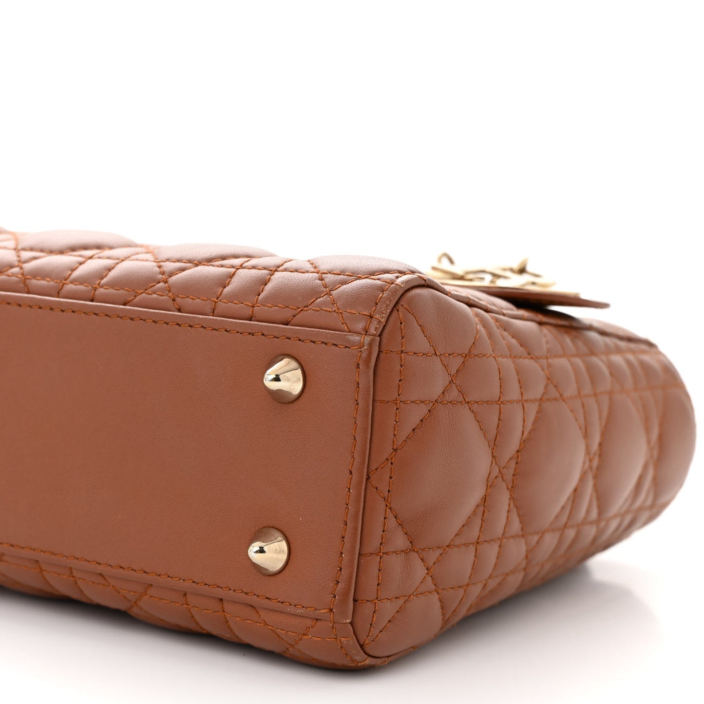 Calfskin Cannage Small My ABCDior Lady Dior Tan