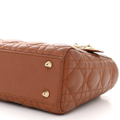 Christian Dior Calfskin Cannage Small My ABCDior Lady Dior Tan 10 of 13