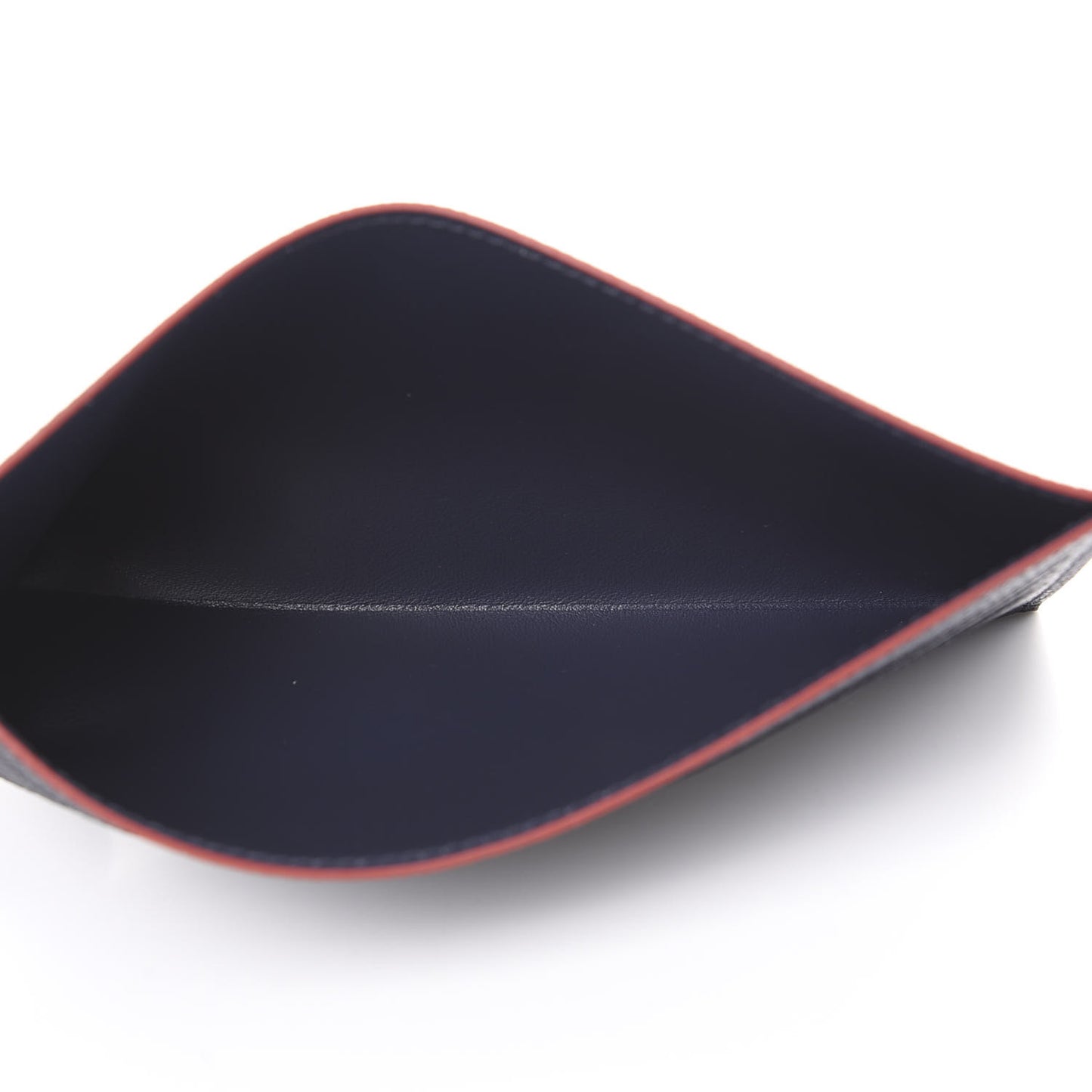 Calfskin Felicie Chain Wallet Card Holder Insert Marine Rouge